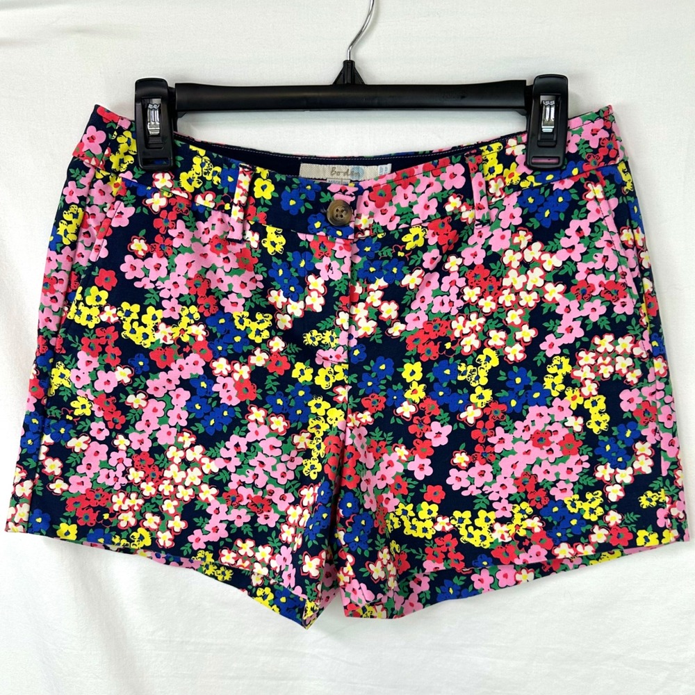 BODEN Richmond Shorts 4" Floral Print Women's US 6P Petite Preppy Cotton Chino